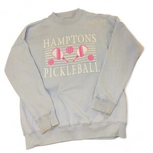 Abercrombie Kids Light Blue Hamptons Pickleball Crewneck